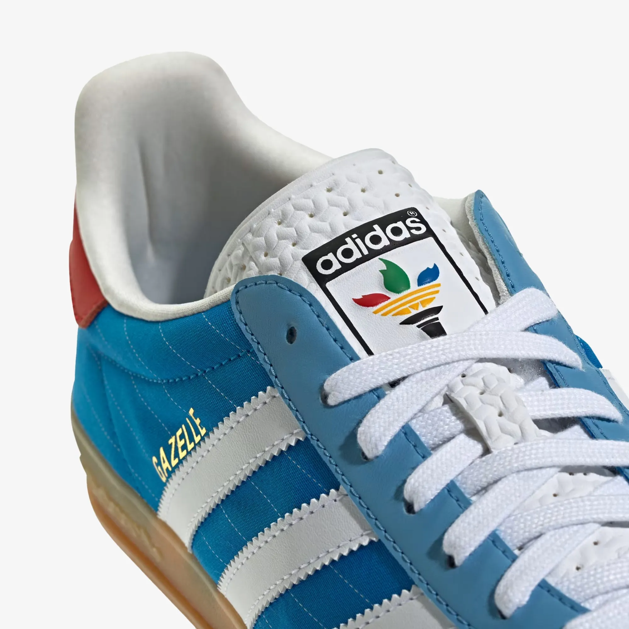 ADIDAS ORIGINALS | GAZELLE INDOOR { BRIGHT BLUE/CLOUD WHITE/GUM