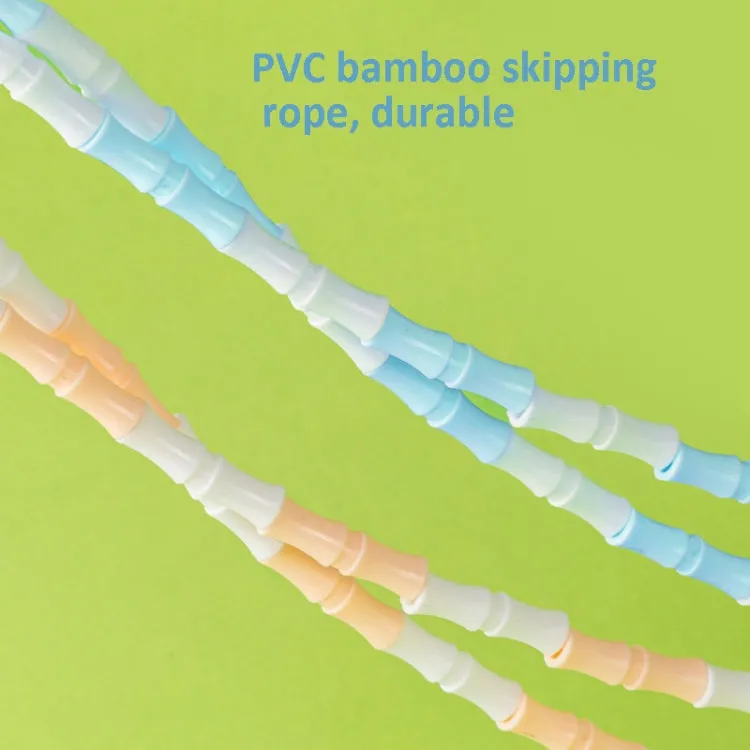 Deli F4104 2.8m PVC Bamboo Skipping Rope Student Sports Jumping Rope(Pink)