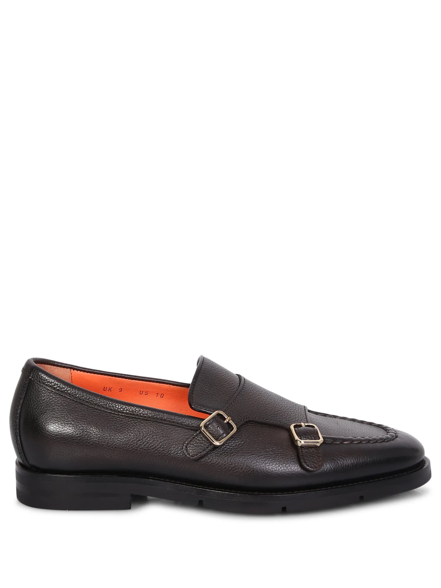 Double strap Monk shoes brown