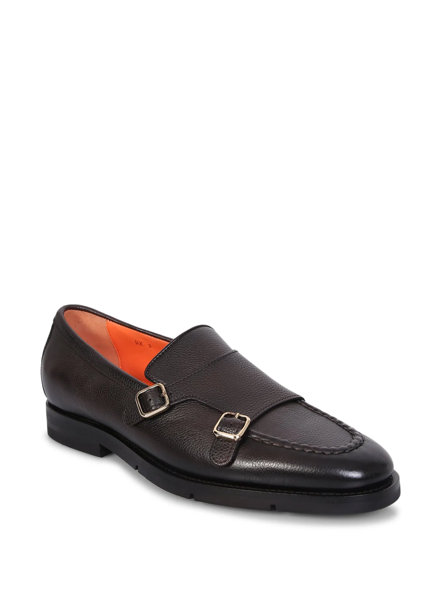 Double strap Monk shoes brown