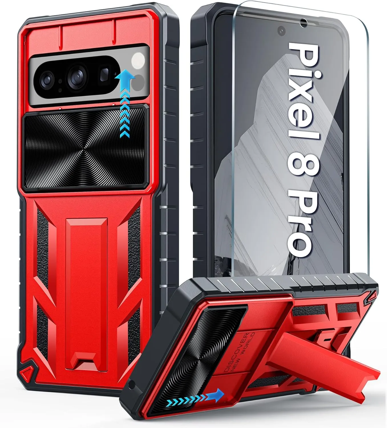 Google Pixel-8-Pro Phone Case Military Grade Drop Proof Protective Duty Protection Tough Case