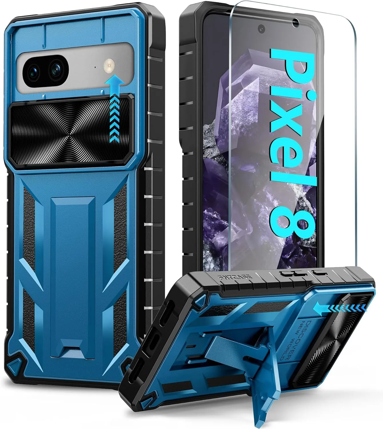 Google Pixel-8-Pro Phone Case Military Grade Drop Proof Protective Duty Protection Tough Case