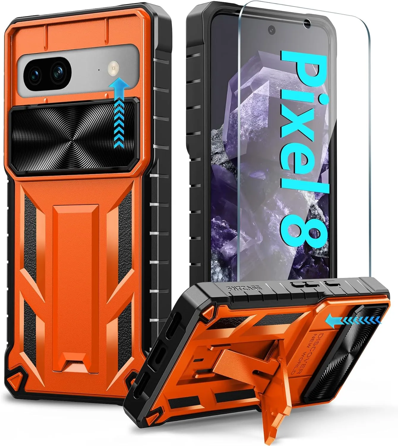 Google Pixel-8-Pro Phone Case Military Grade Drop Proof Protective Duty Protection Tough Case