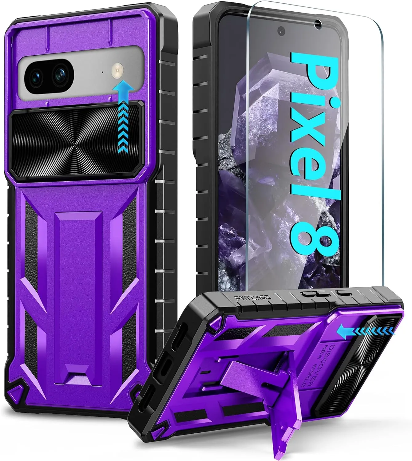Google Pixel-8-Pro Phone Case Military Grade Drop Proof Protective Duty Protection Tough Case
