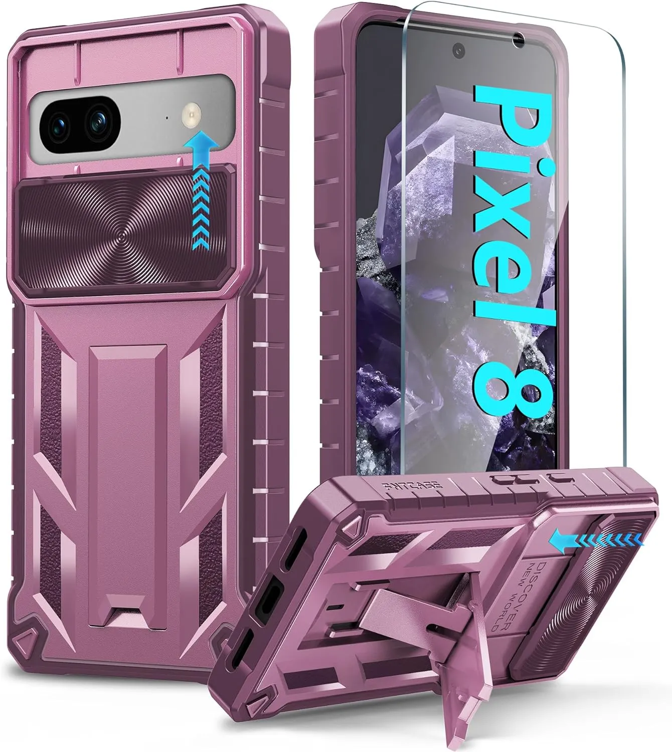 Google Pixel-8-Pro Phone Case Military Grade Drop Proof Protective Duty Protection Tough Case