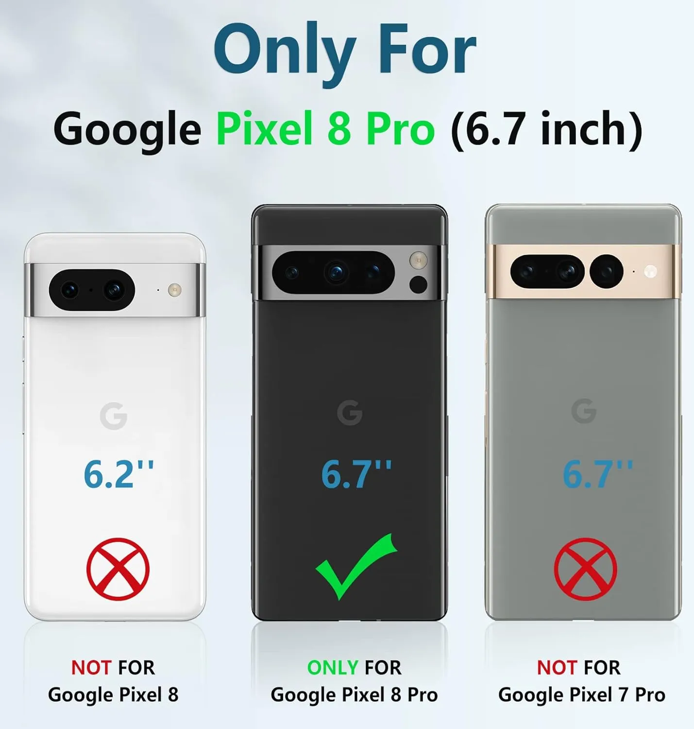Google Pixel-8-Pro Phone Case Military Grade Drop Proof Protective Duty Protection Tough Case