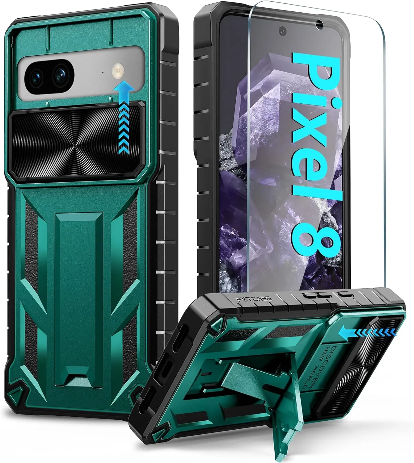 Google Pixel-8-Pro Phone Case Military Grade Drop Proof Protective Duty Protection Tough Case