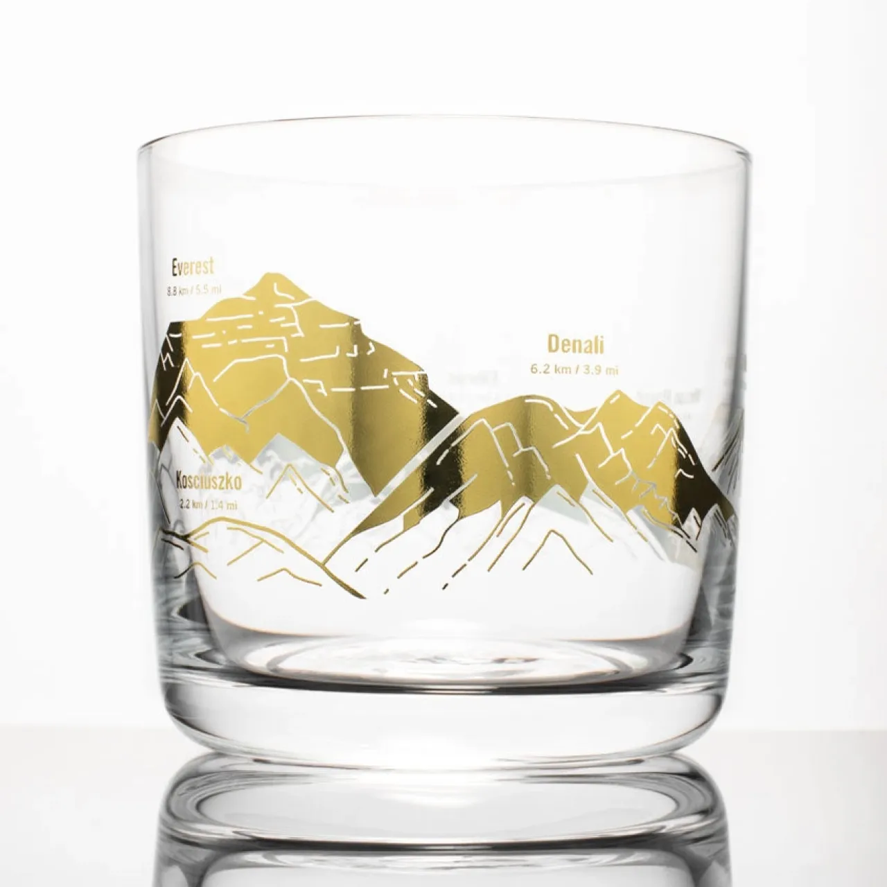 Mountain Peaks Whiskey Glass